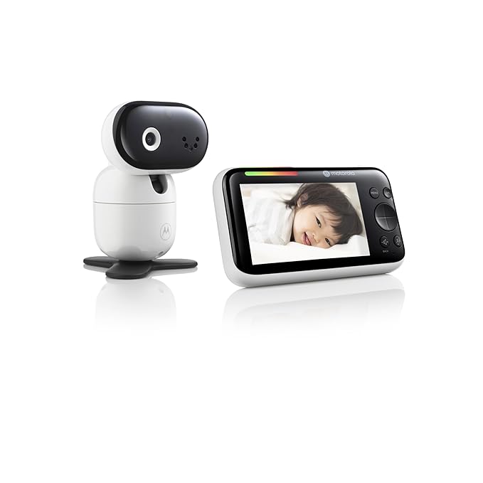 Motorola Nursery WiFi Baby Monitor with Camera, 5" Screen, Wall Mount, Long Range, 2-Way Audio, Temperature Sensor, Motorized, Lullabies, PIP1610 HD Connect