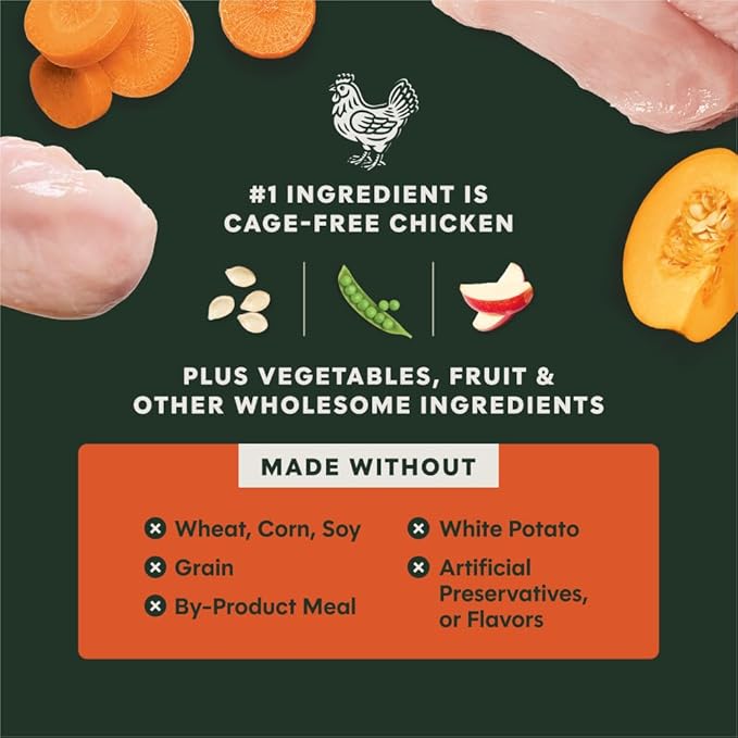 Instinct RawBoost Gut Health, Natural Dry Dog Food with Freeze-Dried Pieces, High Protein, Grain-Free Recipe - Real Chicken, 18 lb. Bag