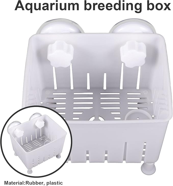 1set Fish Breeder Box Tortoise Isolation Container Fish Hatching Box Feeding Trough Multi-Functional Aquarium Breeding