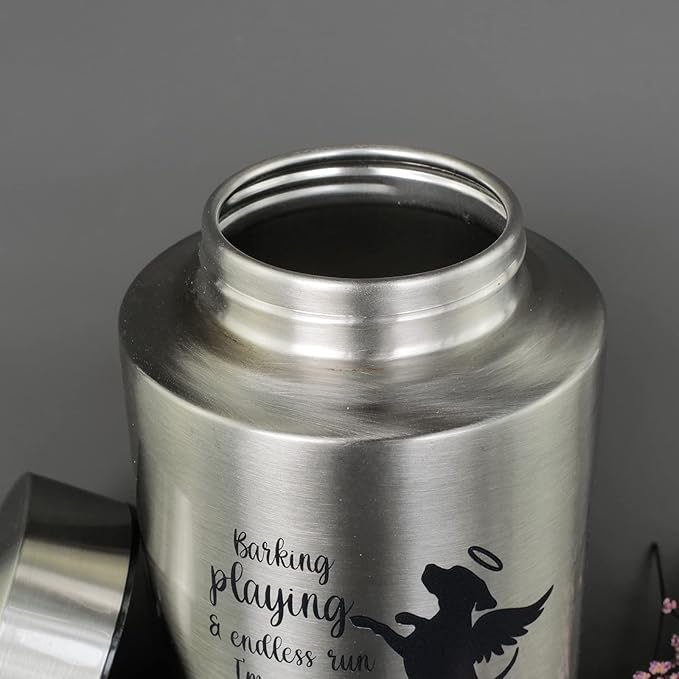 Pet Cremation Urns for Dogs Ashes, Up to 60 lbs Dog Memorial Keepsake Urns for Ashes-Medium (Playing in Heaven)
