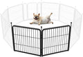 FXW Rollick Unleashed Dog Playpen for Indoor, Yard, RV Camping, 24 inch 2 Panels for Small and Puppy Dogs, Black│Patented