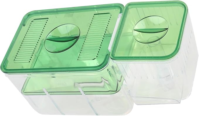 DOITOOL Pneumatic Hatching Box Aquarium Isolation Tank for Fish Fry Nursery Transparent Fish Tank Fry Box with Self-Guided Circulation for Home Aquatic Pets