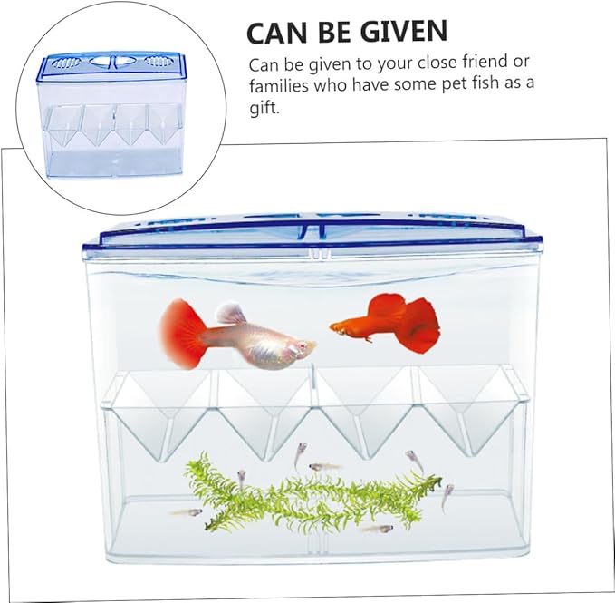 BESPORTBLE 1pc Self-Floating Fish Hatching Box Shaped Partition for Safe Fish Breeding Isolation Tank for Small Reproduction High Transparency and Air Circulation