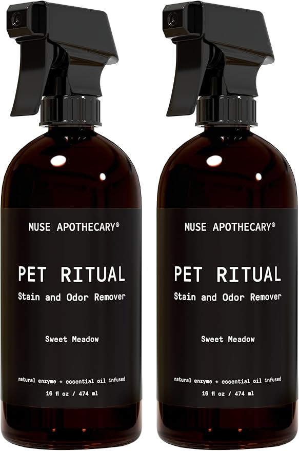 Muse Apothecary Complete Pet Stain and Odor Remover Enzyme Carpet Cleaner - Dog Stain Remover and Odor Neutralizer, Essential Oils Infused, Pet Stain Remover for Carpet - Pet Stain Carpet Cleaner 16oz