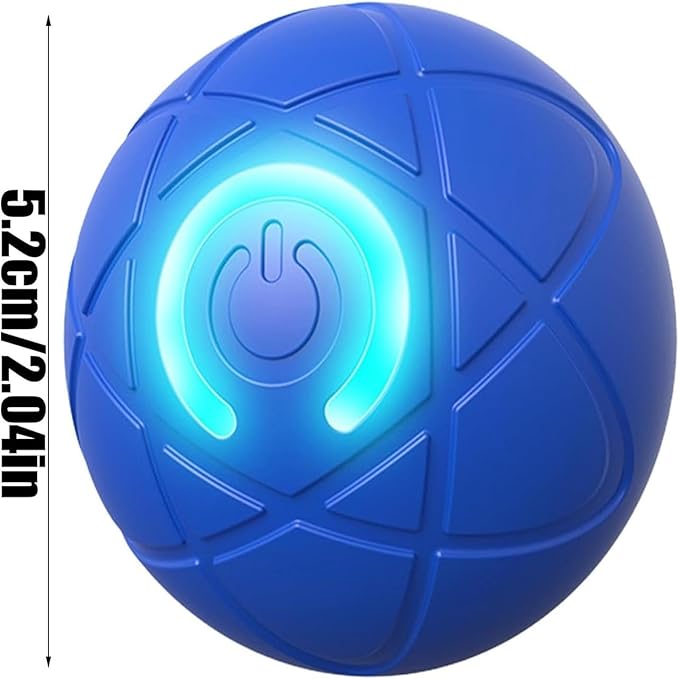 2025 LED Interactive Dog Ball Shaky for Lighted Electric Ball Thrower Launcher USB Rechargeable Automatic Moving Dog for/Small/Medium/Large Dogs (Orange)