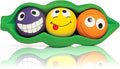 Multipet Three Peas in a Pod | Squeaky Chew Dog Toy | Fetch Interactive Pea Pod Dog Toys | 3 XL Latex Squeaky Balls | 3" (Ball Size)