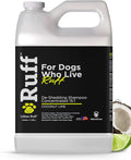 Ruff by Lillian Ruff 15:1 Concentrated Deshedding Dog Shampoo –Professional Extra-Strength Shedding & Odor Control – Aloe, Coconut Oil & Vitamin E – Puppy Safe, USA Made - Coconut Lime – Gallon