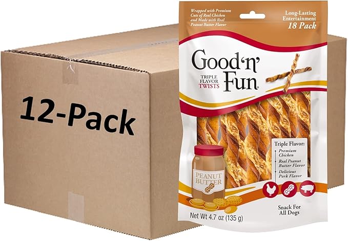 Good ’n’ Fun Triple Flavor Twists, 18 Count (Case Pack of 12)