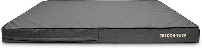The Dog’s Bed Orthopedic Memory Foam Dog Bed Mattress, Oxford Fabric, Grey with Black Trim, XXXL, 6-Inch