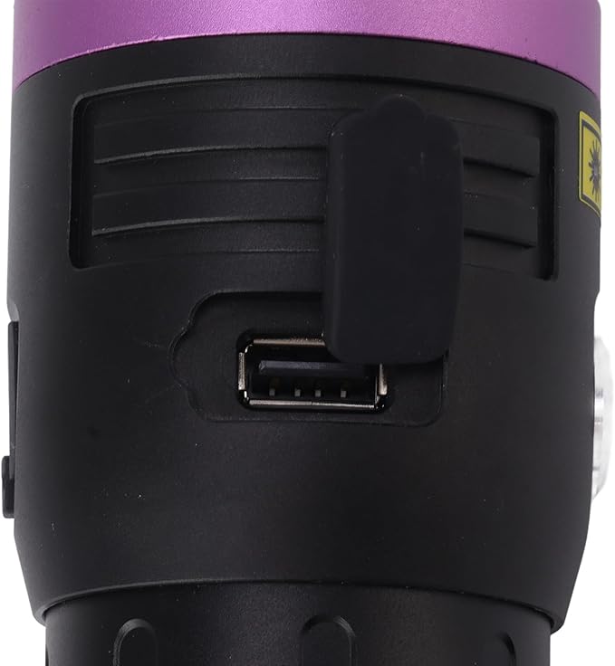 ZJchao 80W Black Light Flashlight Rechargeable LED for Pet Urine Mineral Detection