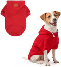 BEAUTYZOO Dog Hoodie with Leash Hole and Pocket,Dog Sweaters for Small Medium Large Dogs Boys Girls,Waffle-Like Laminated Cotton Warm Outfits for French Bulldogs, Pitbull, Winter Puppy Clothes Jacket