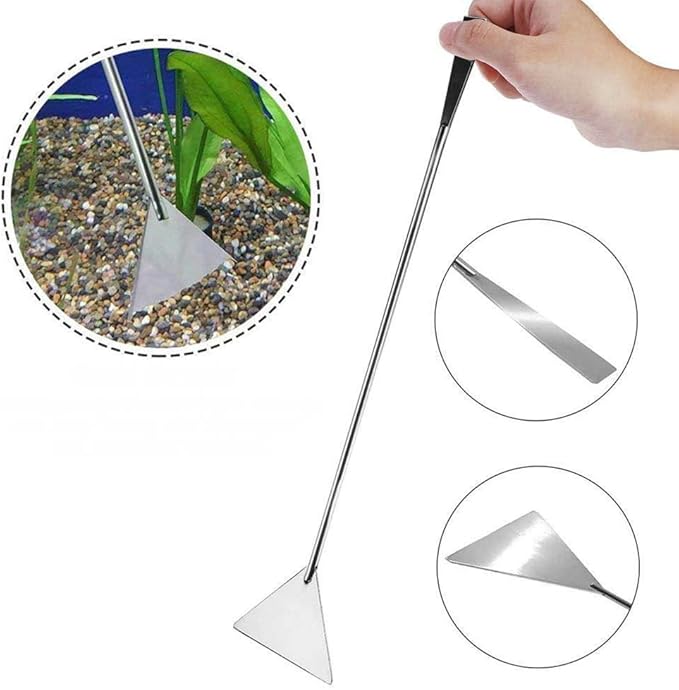4 Pcs Stainless Steel Aquarium Kit Long Tweezers Scissors Fish Tank Cleaning Tweezers Aquatic Plant Scissors Aquascaping Tools