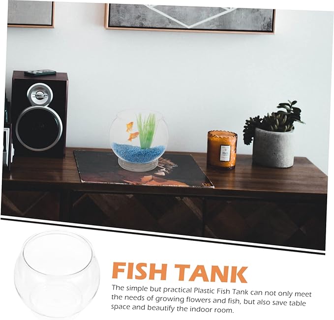 3pcs Goldfish Bowl Household Fish Tank Fish Bowl Fish Bowls Round Glass Vase Clear Glass Vases Glass Flower Vases Delicate Fish Bowl Fish Living Tank Desktop