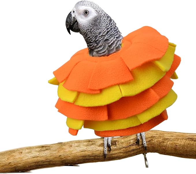 Bird Collar for Congo African Grey Parrots Feather Plucking Parrot Anti Bite Collar Full Body Shield