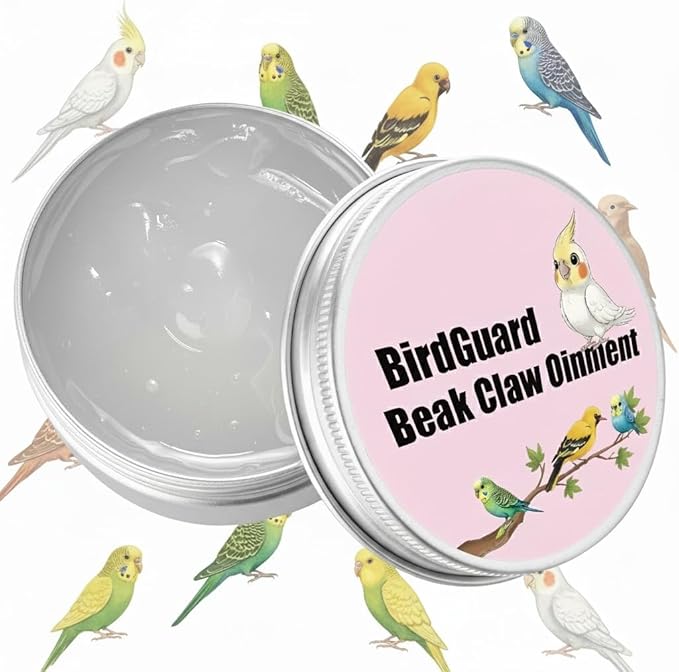 Parrot Beak Oil & Bird Feet Moisturizer – Ointment for Dry Skin, Beak Care & Claw Repair for Budgies, Cockatiels for Peeling, Flaky, Cracked Beaks and Rough, Dry Claws