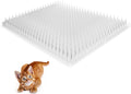 Zipcase 16 Pack Cat Repellent Deterrent Outdoor Scat Mat with Tape for Cats, Dogs, Pests Covers 24 Sq.ft (3456 Sq.in), 16 x 13 Inches