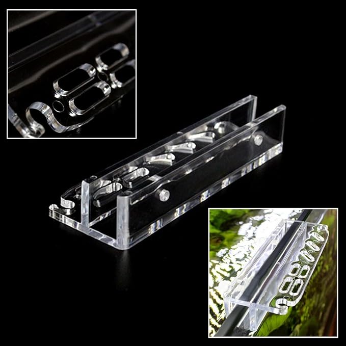 Acrylic Aquarium Fish Tank Aquatic Water Plants Pruning Tools Holder Rack For Tweezers Scissors