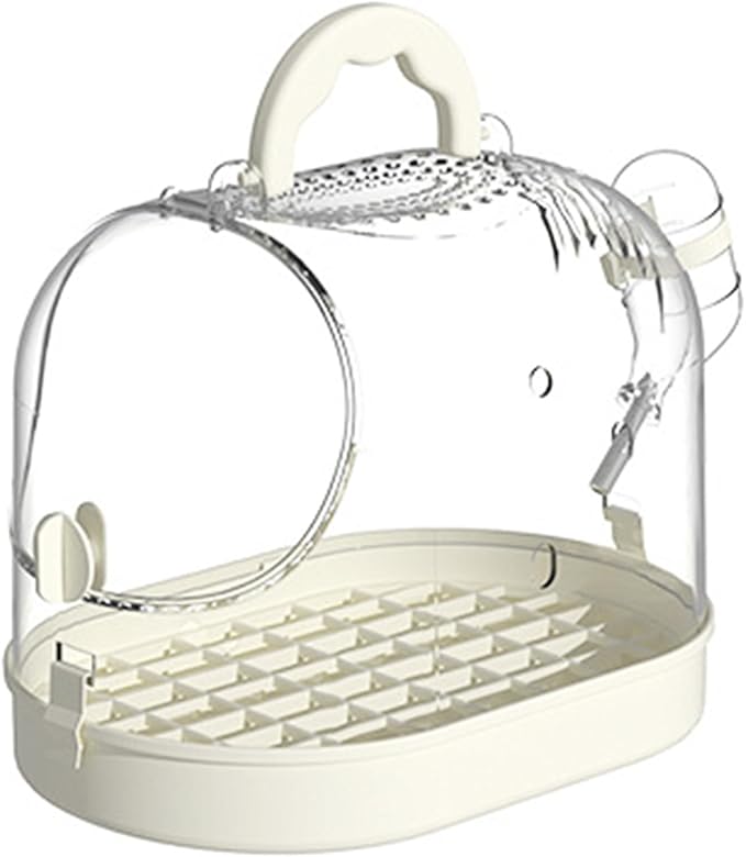 Portable Clear Bird Parrots Transport Cage Window Ventilated Carriers Bag Breathable Bird Carriers Travel Bag