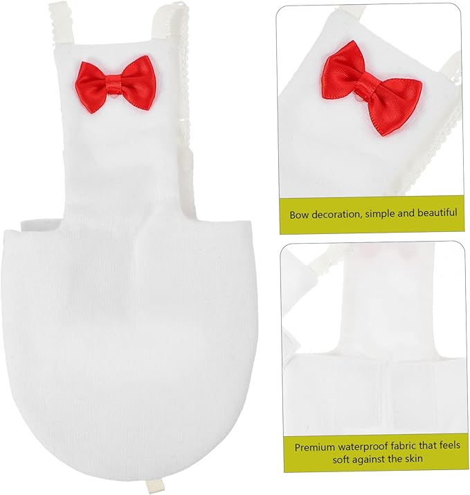 Yardwe Bird Diaper for Parrots and Parakeets Breathable Liner Bow Design for Outdoor