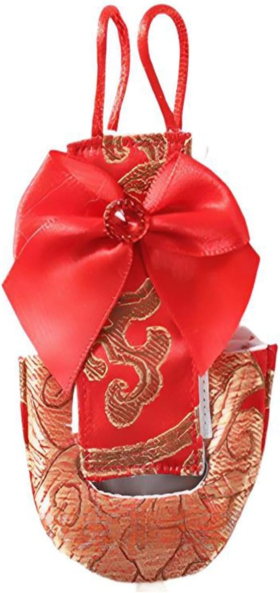 Escape-Proof Parrot Adjustable Flight Suit with Bow(Without Leash), Standalone Reusable Bird Nappy Clothing for Cockatiels,Parakeets & Medium Parrots - Breathable Nylon(Red Nylon-L)
