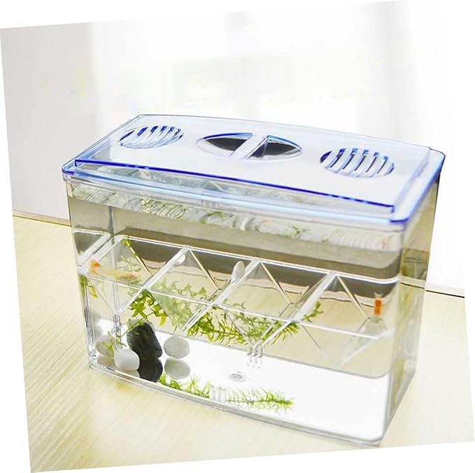 BESPORTBLE 1pc Self-Floating Fish Hatching Box Shaped Partition for Safe Fish Breeding Isolation Tank for Small Reproduction High Transparency and Air Circulation