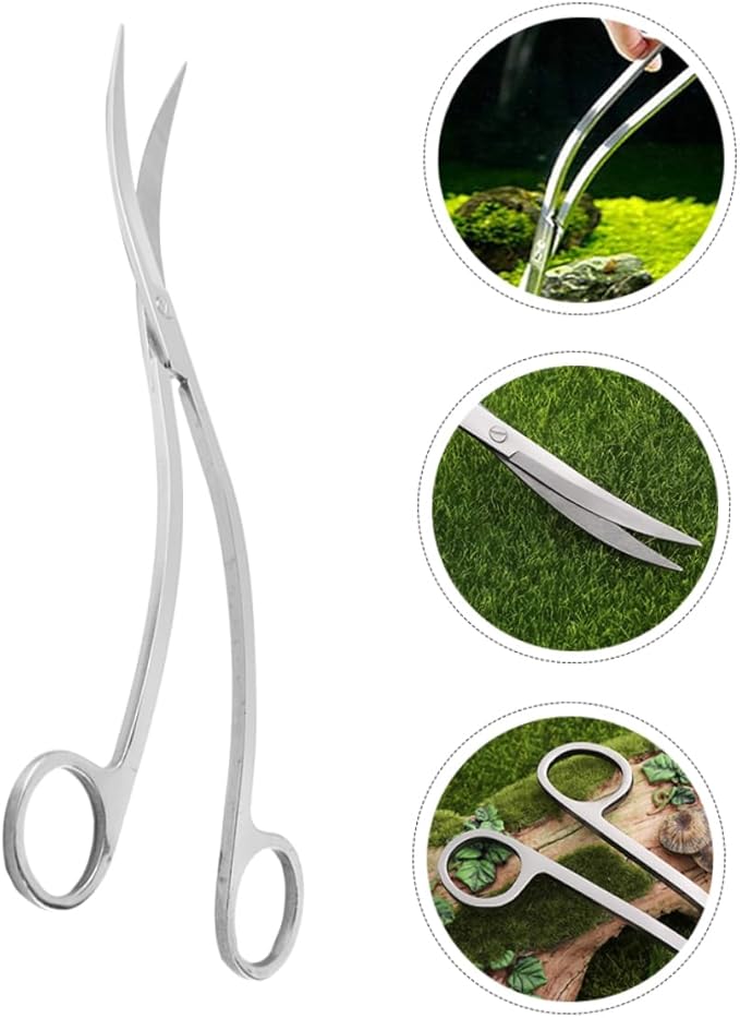 Stainless Steel Wave for Aquatic Plants Trimming Tools for Aquarium Maintenance Rustproof Design for Smooth Cutting and Easy Handling for Low-growing Carpet Plants