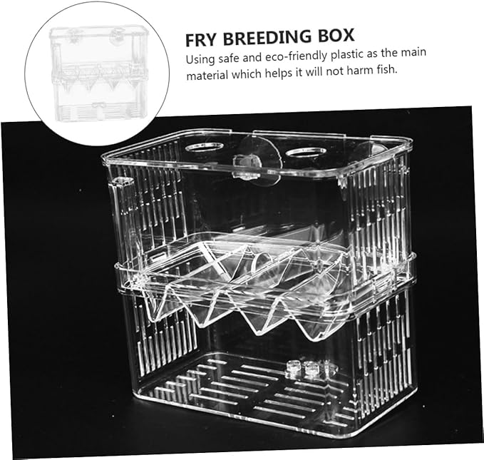 Happyyami 1pc Aquarium Breeding Box for Juvenile Fish Isolation Tank Cup Design Observation Safe for Fish Breeding for Fry and Shrimp Care