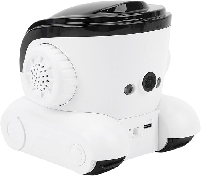 GOWENIC Moving Pet Camera, Smart Security Camera with APP, PIR Detection, Automatic Pet Tracking, Two Way Talk Interaction, Cloud Storage, for Home Office