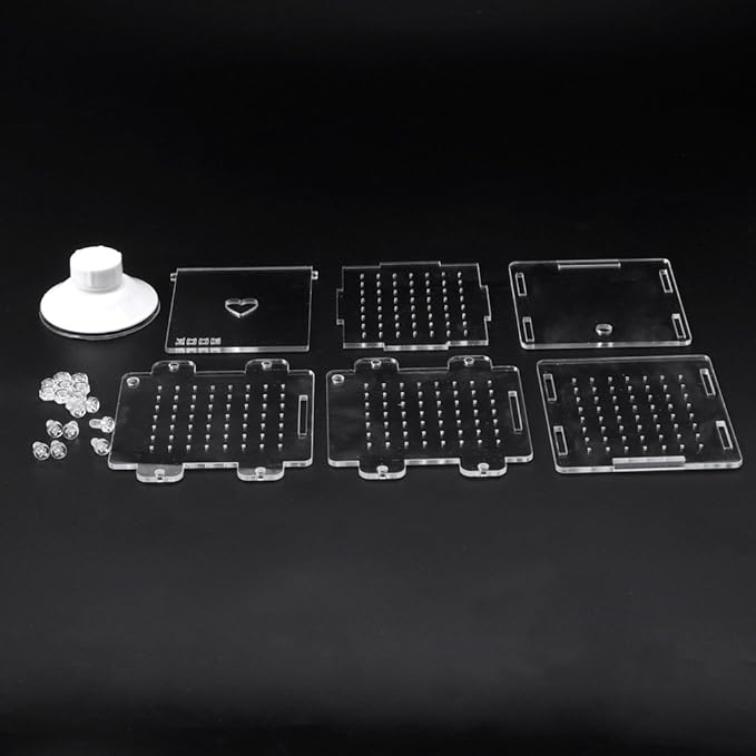 Fish Breeding Box Clear Acrylic Fish Isolation Boxes Aquarium Hatchery Incubator with Suction Cup for Newborn Shrimp