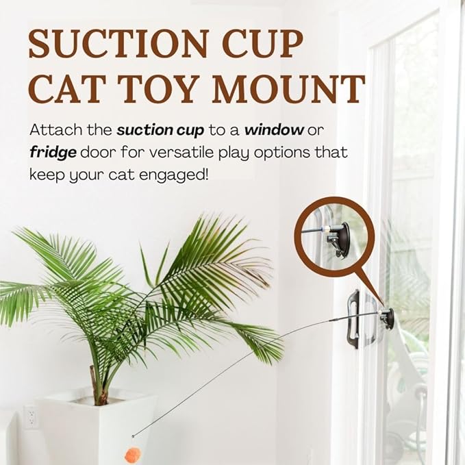 18pcs Interactive Cat Toys for Indoor Cats Suction Cup Cat Toys for Indoor Cats Bird Hunting Slefplay Simulation for Kitten Flying Bird Toy Feather Wand Kitten Toy Attachments Jueguetes Para Gatos