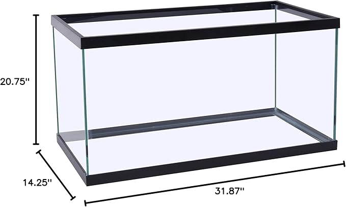 Tetra Glass Aquarium 29 Gallons, Rectangular Fish Tank, Assorted Color