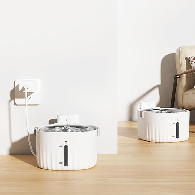 HANAMYA Automatic Pet Water Fountain with Smart Sensing System, 2L Capacity