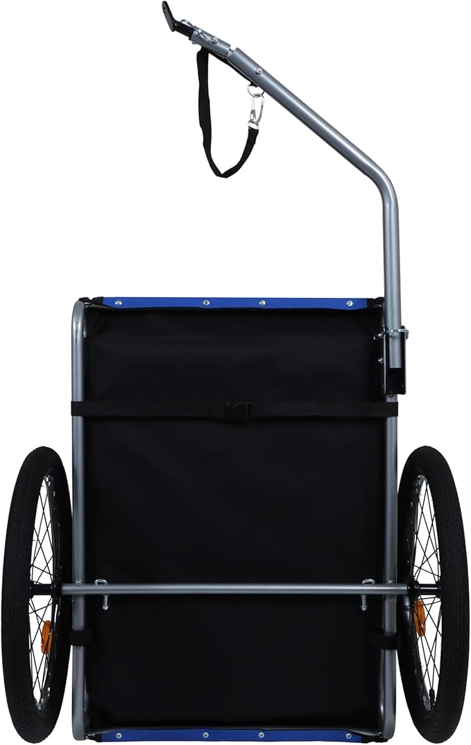 Large Dog Bike Trailer, All-Terrain Pet Carrier, Cargo Carrier, Durable Steel Frame for Travel, Cycling, Outdoor Adventures