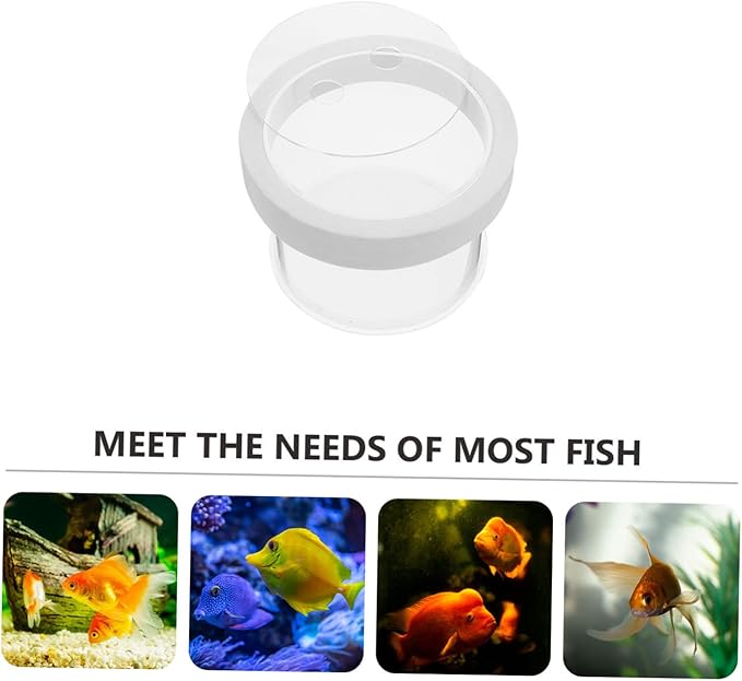 POPETPOP Floating Aquarium Fish Breeding Box with Removable Cover Acrylic Isolation Hatchery Tank for Fry and Young Fish Cultivation Jump Floating Design Mesh Bottom