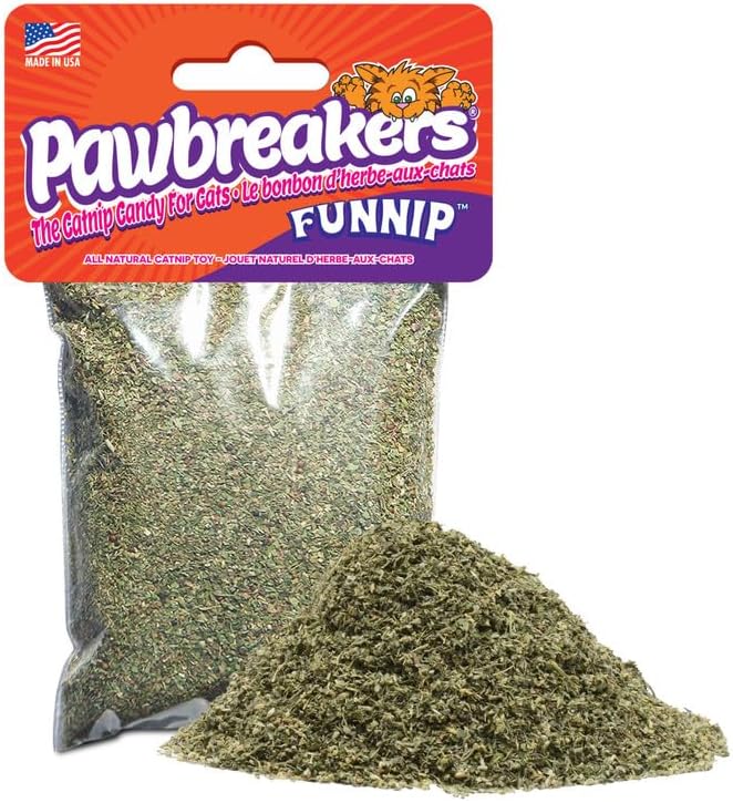 Pawbreakers® Funnip™ – Premium Catnip Treats for Cats & Kittens | Catnip Cat Treats, Fill These Catnips in Toys for Cat, Cats Snacks| No-Stick Fine Grind Catnips - Made in USA