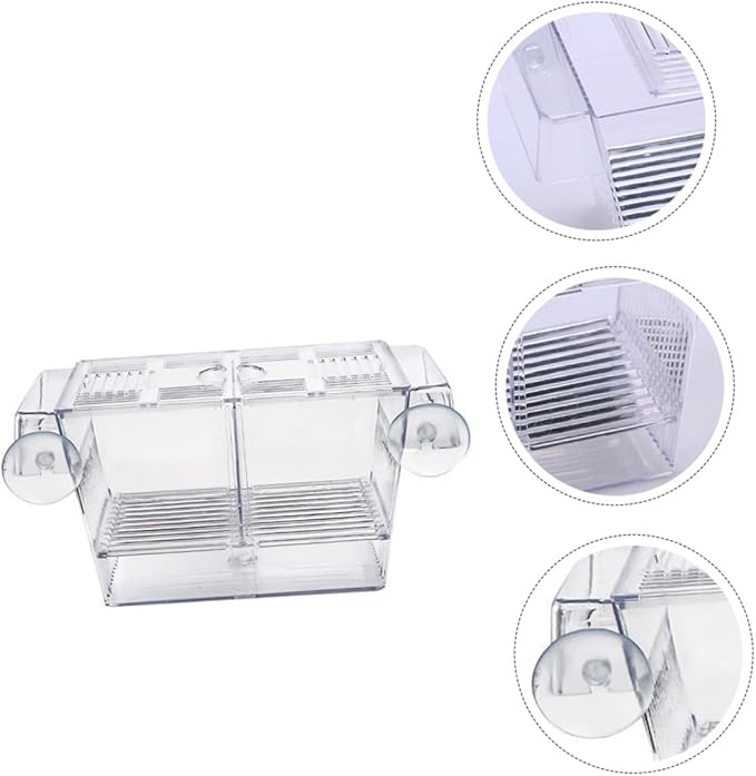 BESPORTBLE Floating Fish Incubation Box Observation Fry Breeding Tank Suction Cup for Aquarium