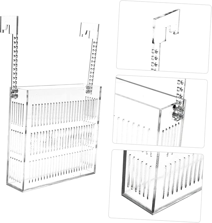 Hanging Fish Breeding Box Isolation Tank for Aquarium Fry with Hook Design Lightweight Portable Fish Tank Accessory for Improved Newborn Survival