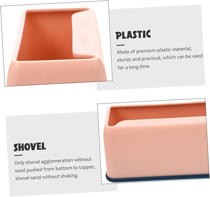 Mikikit 2pcs Pet Litter Scoop Holders Washable Storage Stands for Litter Shovels Convenient and Compact Design for Easy -up