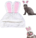 Cat Outfit Cats Hat Kitten Costume Bunny Sheep Lion Mane Frogs Hat Cute OMG Adorables Style Party Costume Accessory Headwear(Size M, Bunny)