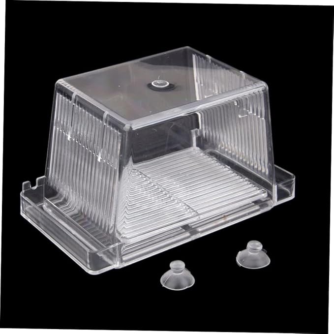 FRCOLOR 2pcs Aquarium Self-Floating Fish Breeding Isolation Box Transparent Fish Hatchery Incubator for Guppies and Bettas Prevents Aggressive for Separation