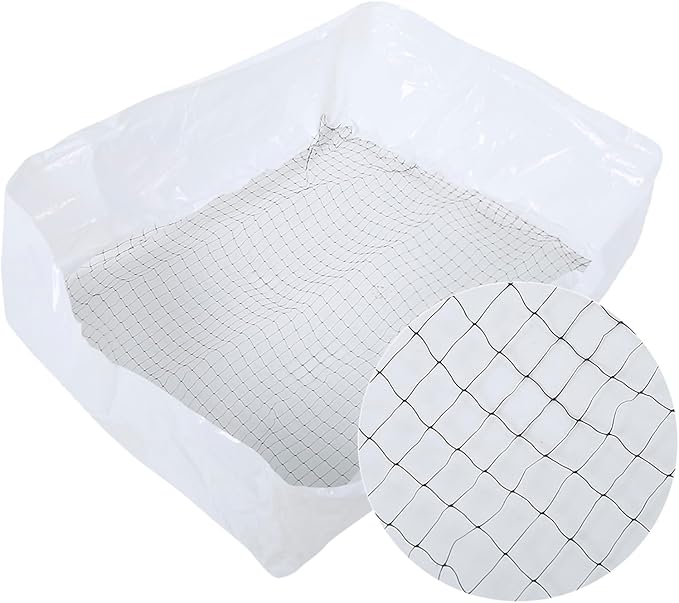 20PCS Nylon Cat Litter Box Filter Bag, Cat Litter Filter Bag for Easy Waste Removal, Reusable Deodorizing Cleaning Tool with Dual Pouch Design for Multi - Cat Households