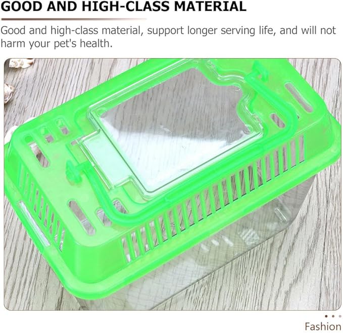 5pcs Portable Handheld Aquarium Fish Tank Mixed Tank Transparent Pet Carrier Turtles Hamsters Fish