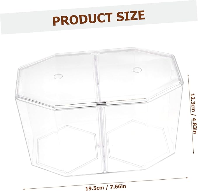 Happyyami Fish Breeding Tank Removable Divider Dual Compartment Clear Incubation Box for Betta and Small Tropical Fish Easy to Clean and Use for Fry