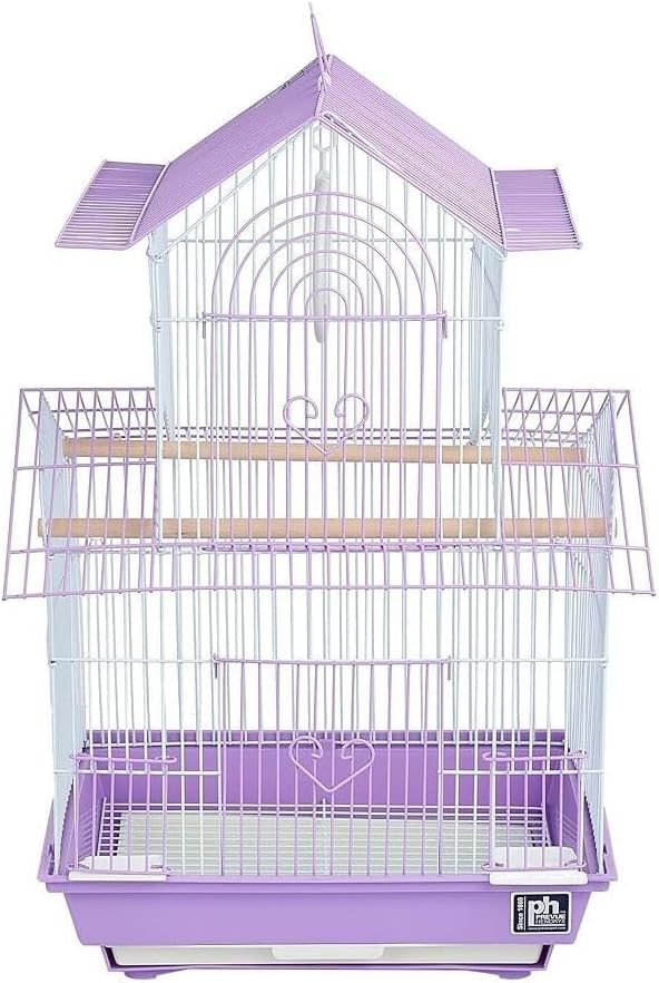 Bird Cage Spacious & Durable - Natural Wood Accents - Comfortable Habitat for Parakeets & Canaries