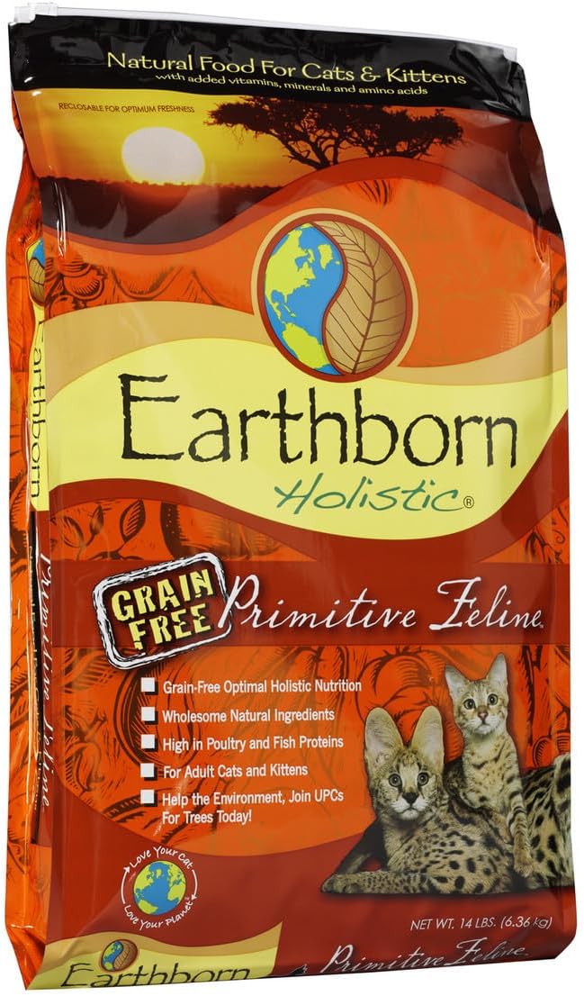 Earthborn Grain Free Primitive Feline 14 lbs