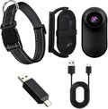 Mini Pet Camera With Adjustable Collar, Hd 360° Mount Action Camera For Dogs And Cats, Includes Otg Adapter And Usb Cable For Indoor/Outdoor Use