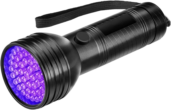 GLOGLOW Pet Inspection Lamp, Detector Ultra Violet LED Flashlight Backlight 51 LED Inspection Lamp Torch Light Flashlight for Dog Cat Urine Pet