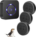 EverNary Dog Door Bell, Wireless Doggie Doorbells for Potty Training,Dog Bells to Go Outside, Dog Bells with Waterproof Touch Button, Dog Bell with 1 Receiver and 3 Transmitters, Black