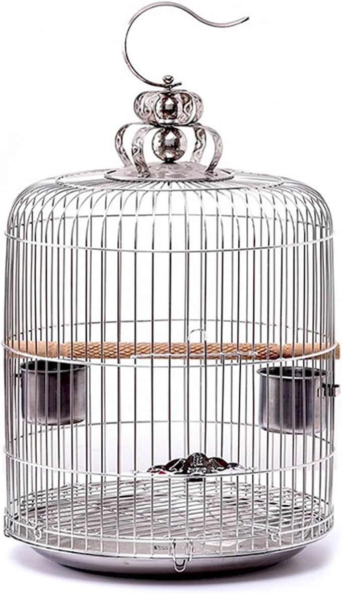 Aimery Bird Cage，Stainless Steel Birdcage，Small Bird cage，Bird Cages for Parrots，Travel Bird Cage，Bird Travel cage (Size : V30G)