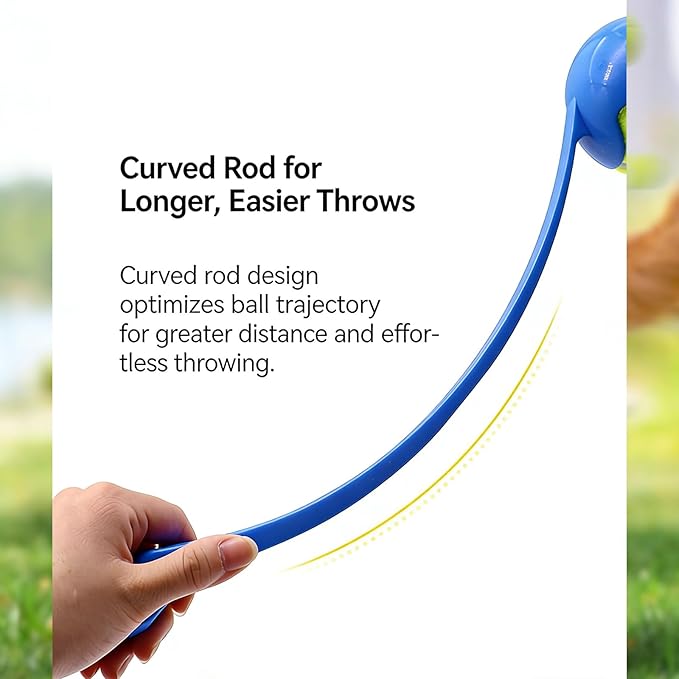 3 PCS Pets Dog Ball Launcher Set with Balls and Launcher, Ergonomic Tennis Ball Thrower for Dogs, Pet Supply
